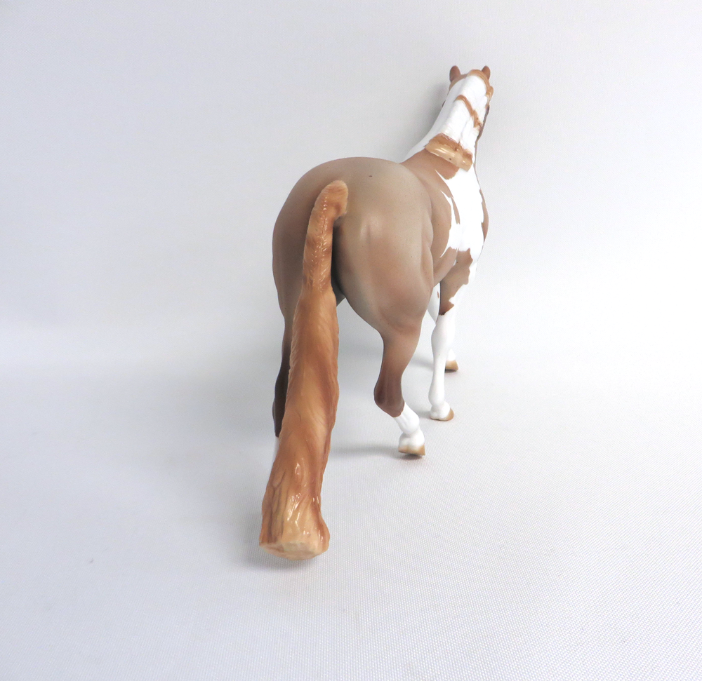 SHINING ARMOR-- OOAK STRAWBERRY ROAN PINTO PONY BY AUDREY DIXON 4-10-19