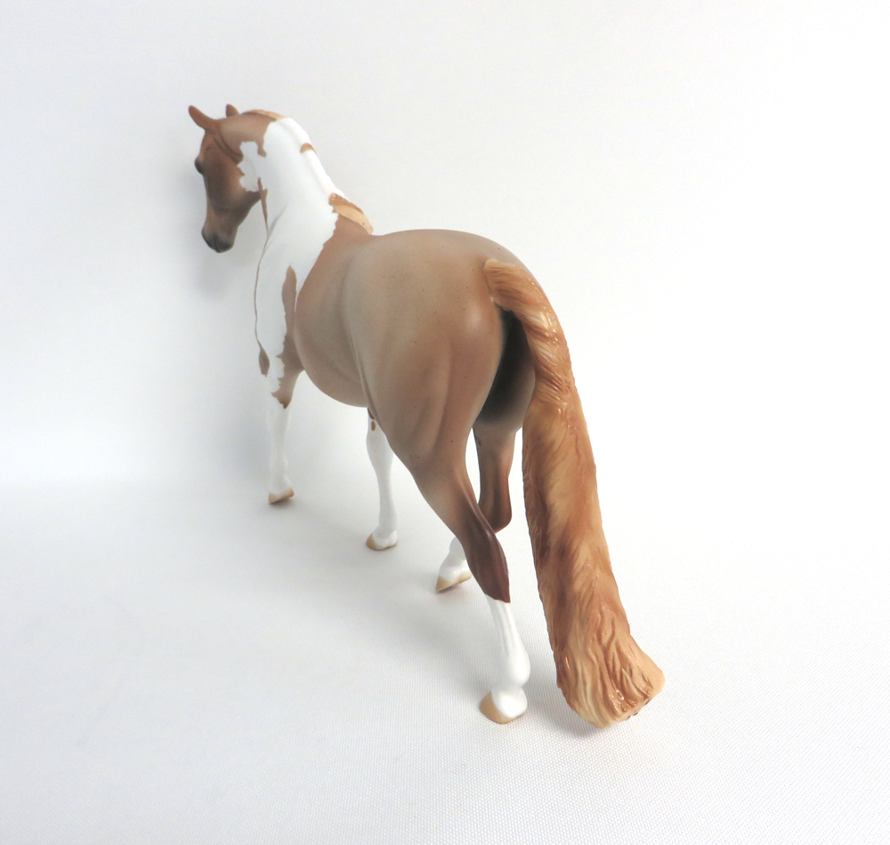 SHINING ARMOR-- OOAK STRAWBERRY ROAN PINTO PONY BY AUDREY DIXON 4-10-19