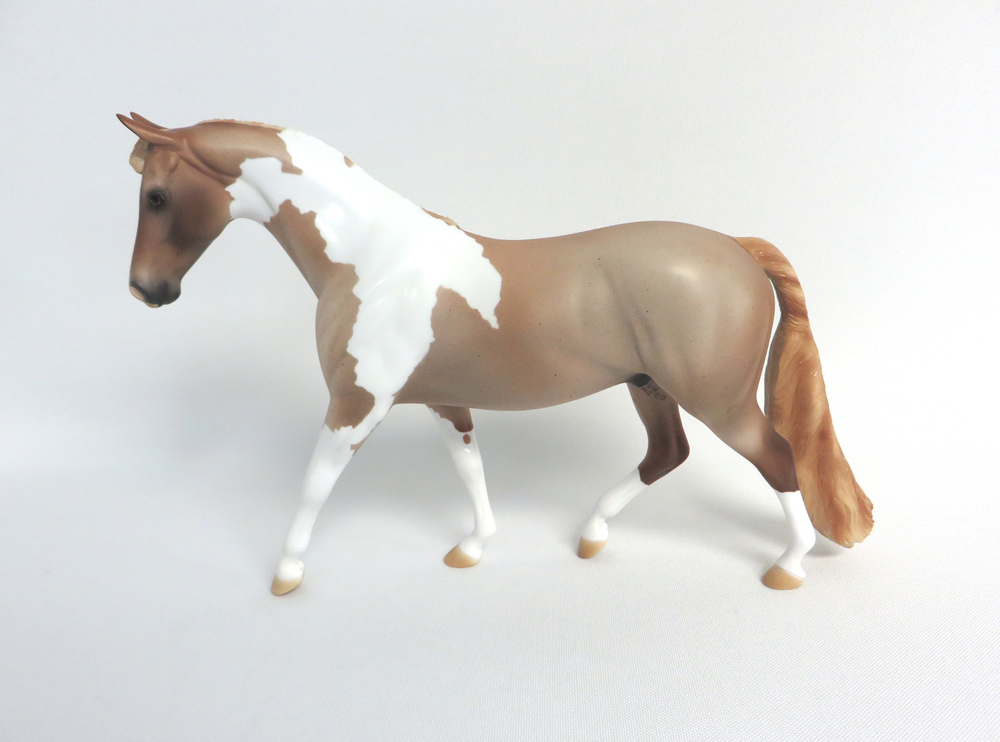 SHINING ARMOR-- OOAK STRAWBERRY ROAN PINTO PONY BY AUDREY DIXON 4-10-19