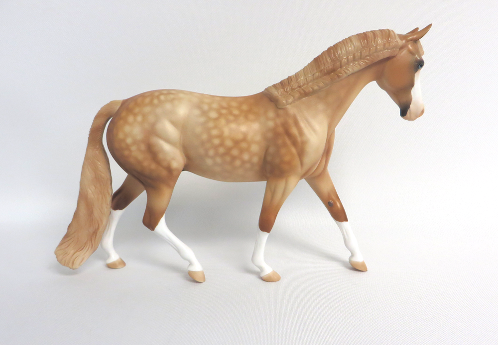 SPIKE --- OOAK DAPPLED PALOMINO  PONY BY AUDREY DIXON 4-10-19