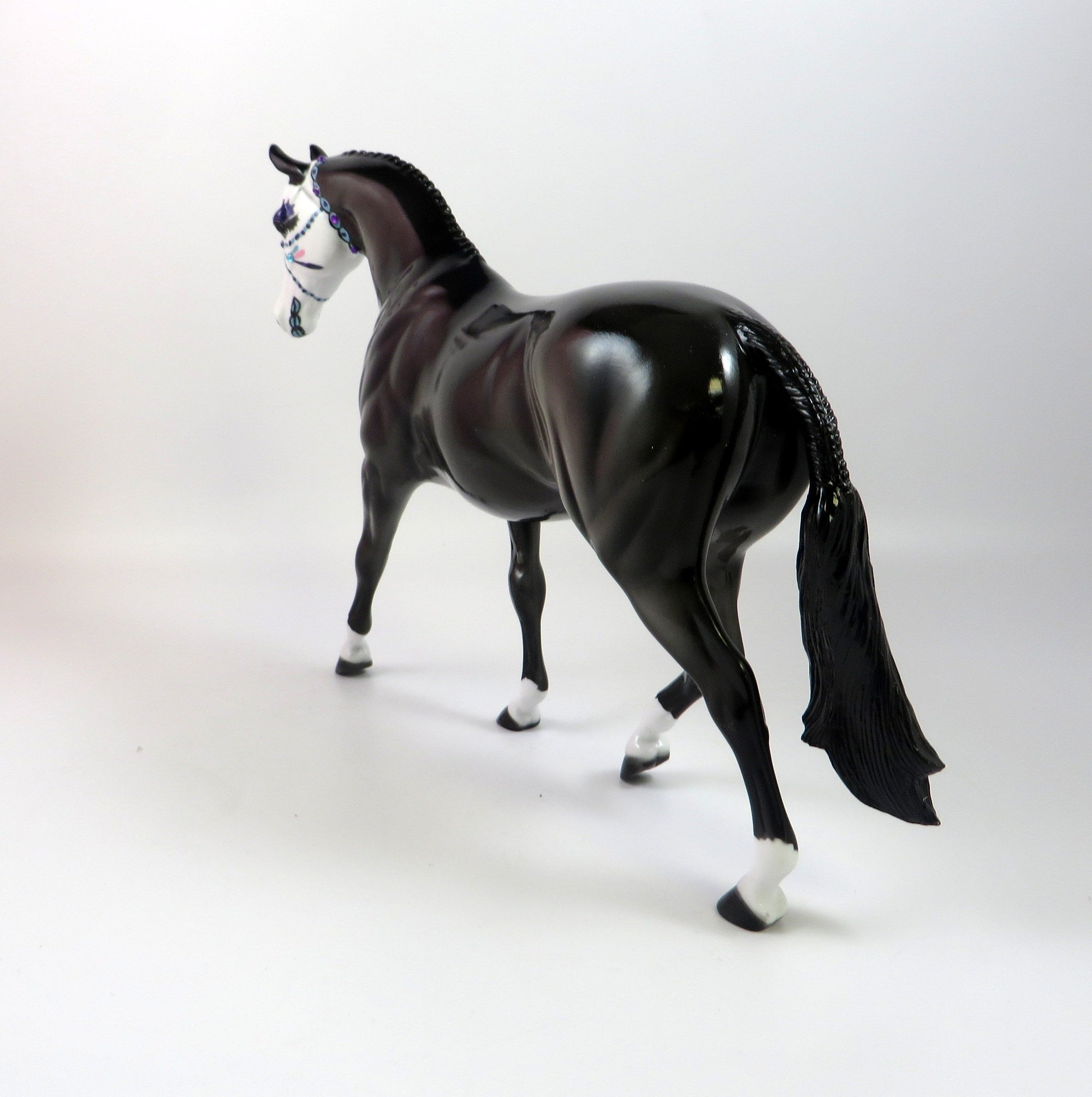 GIOTTO-OOAK SUGAR SKULL PONY MODEL HORSE BY DAWN QUICK 8/30/19