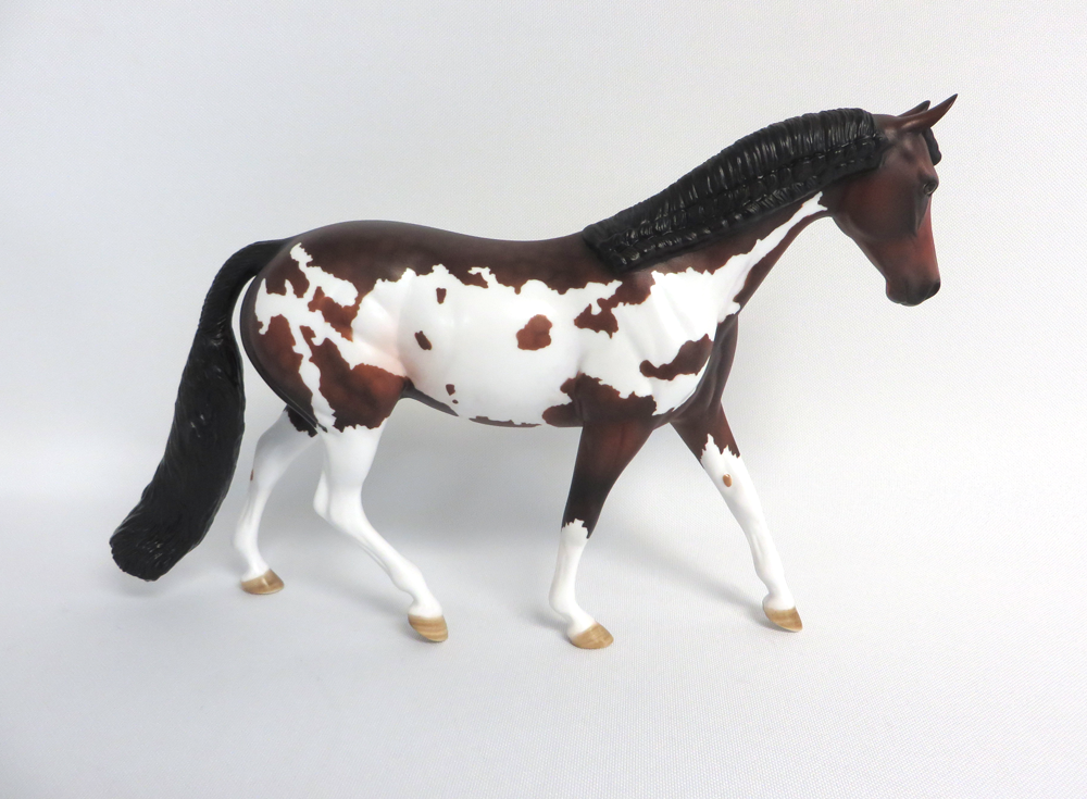 RALPH -- OOAK DAPPLED BAY PONY CUSTOM 4-10-19