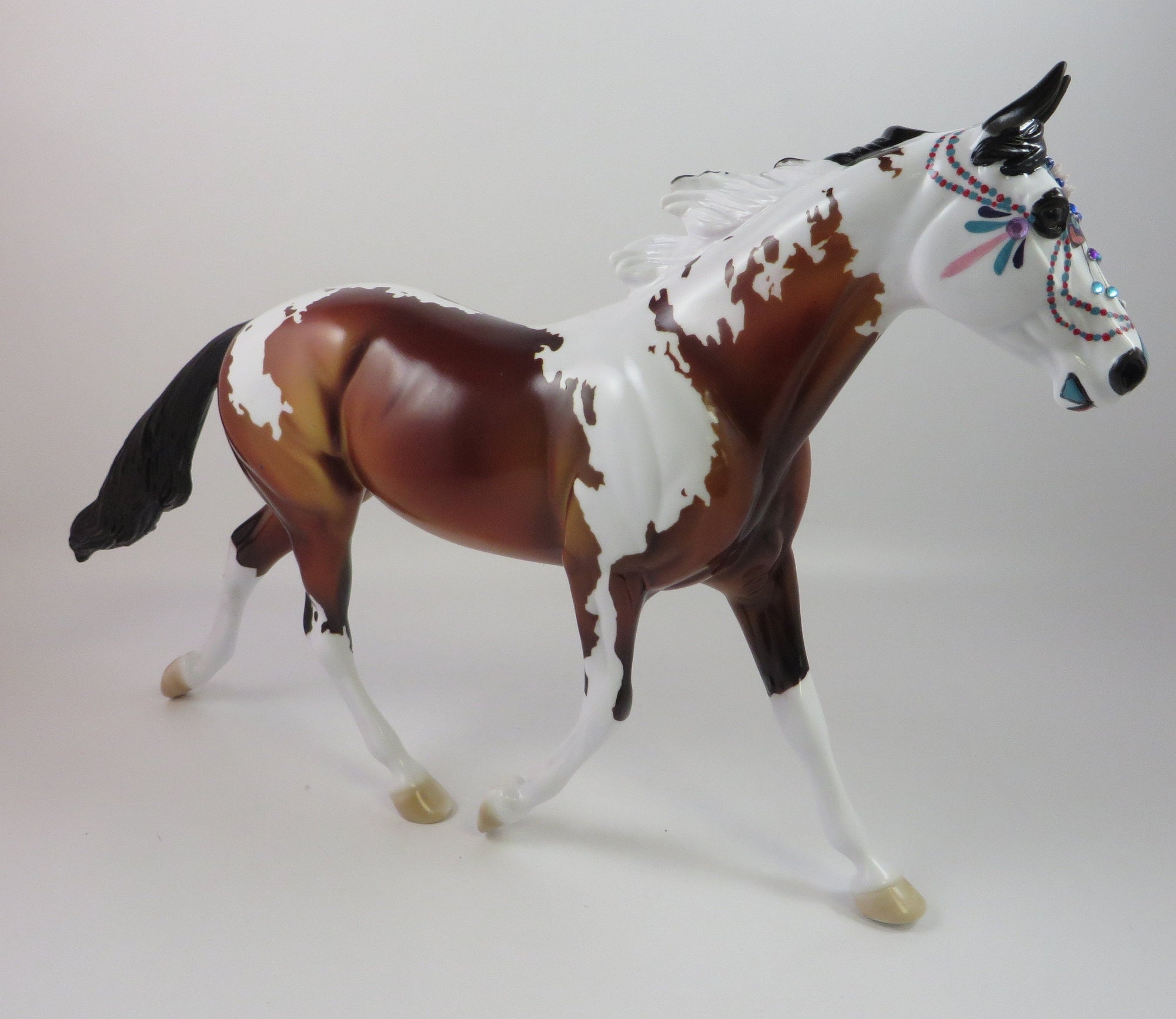 NIRVANA-OOAK SUGAR SKULL DECO PALOUSE MODEL HORSE BY DAWN QUICK 8/30/19