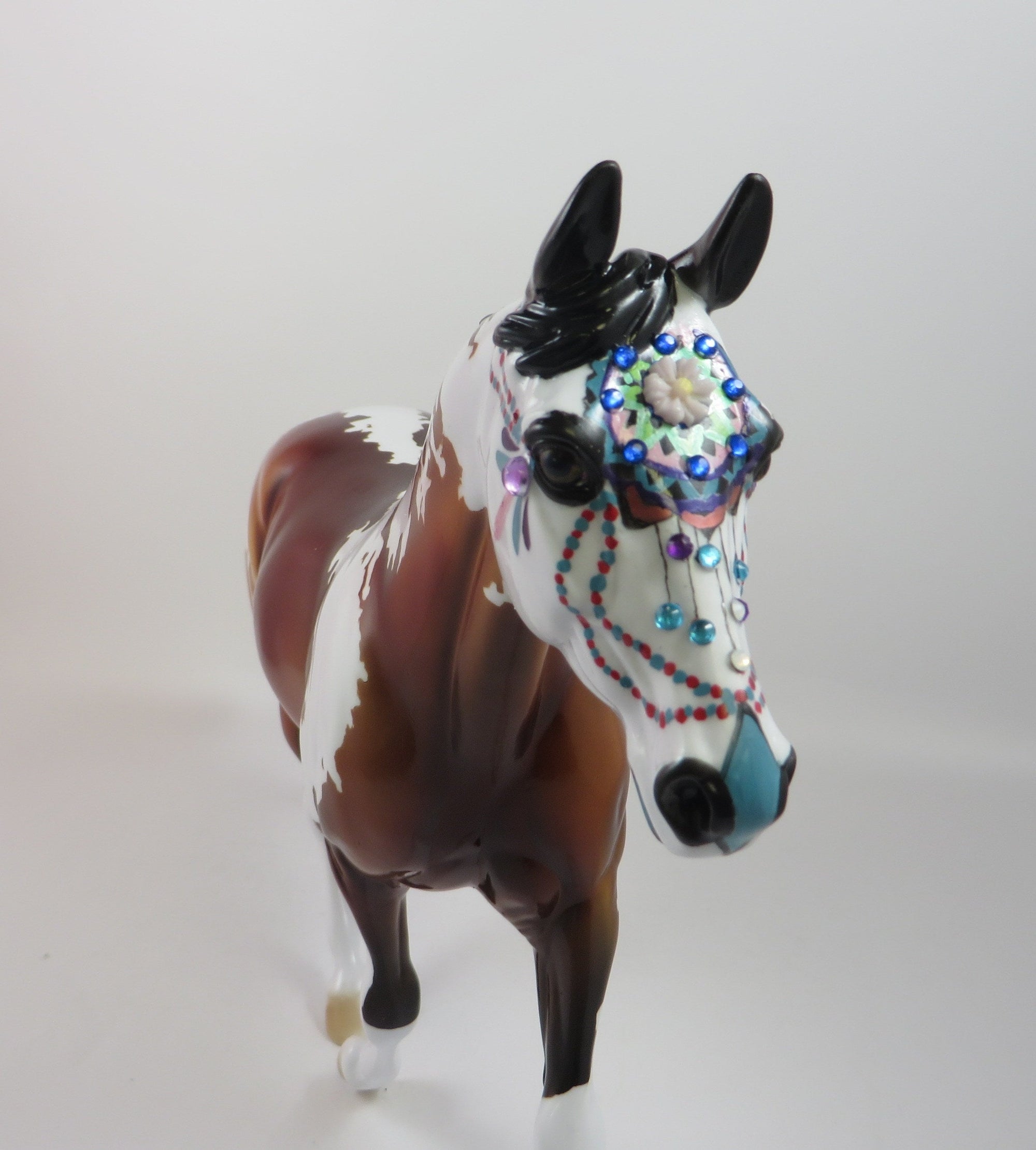 NIRVANA-OOAK SUGAR SKULL DECO PALOUSE MODEL HORSE BY DAWN QUICK 8/30/19