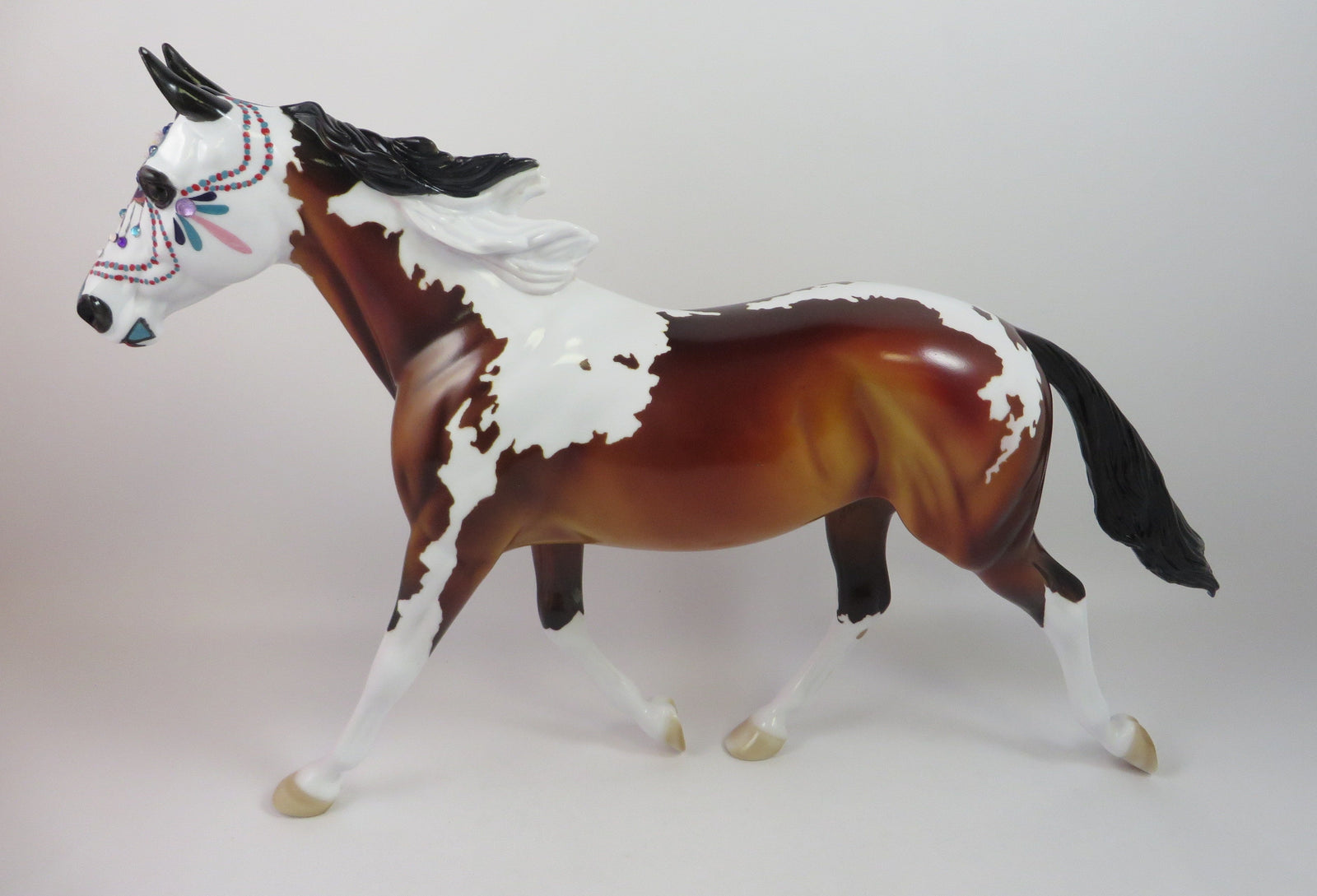 NIRVANA-OOAK SUGAR SKULL DECO PALOUSE MODEL HORSE BY DAWN QUICK 8/30/19