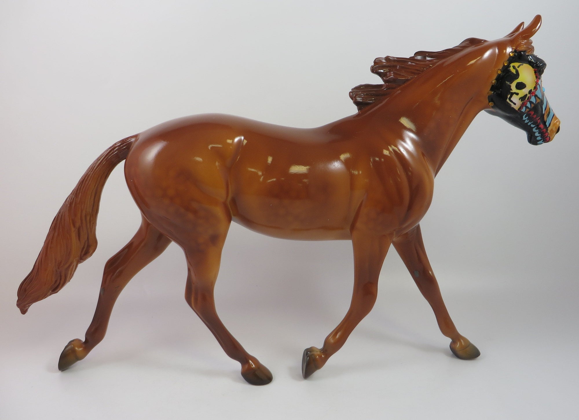 ZEST-OOAK-SUGAR SKULL PALOUSE MODEL HORSE BY DAWN QUICK 8/30/19