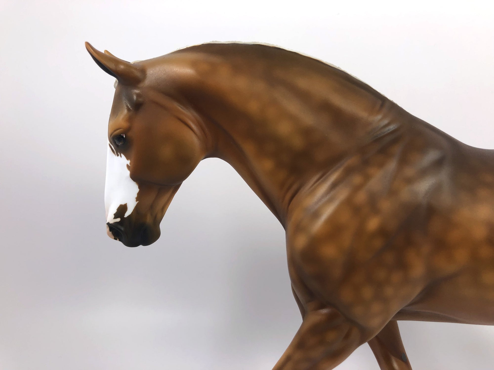 OXFORD-- OOAK -- DAPPLED PALOMINO IRISH DRAFT MODEL HORSE BY MISSY FOX SHCF 19