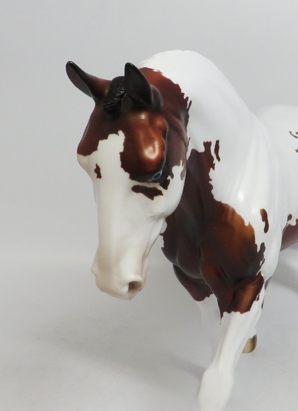 FLINT-OOAK BAY PINTO IRISH DRAFT MODEL HORSE 8/10/18