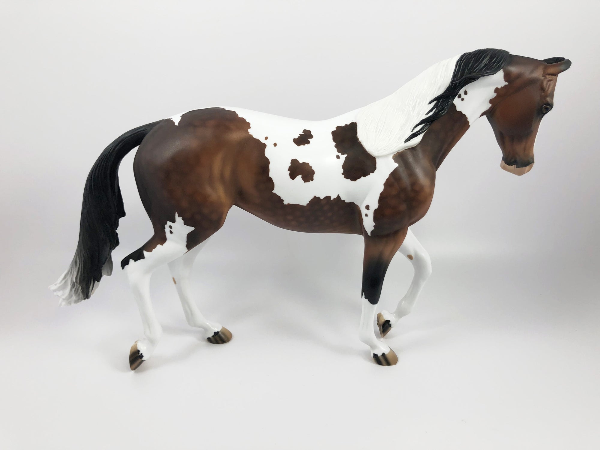 PARQUET-OOAK BAY TOBIANO MARWARI CUSTOM THOROUGHBRED MODEL HORSE BY AUDREY DIXON SHCF 19