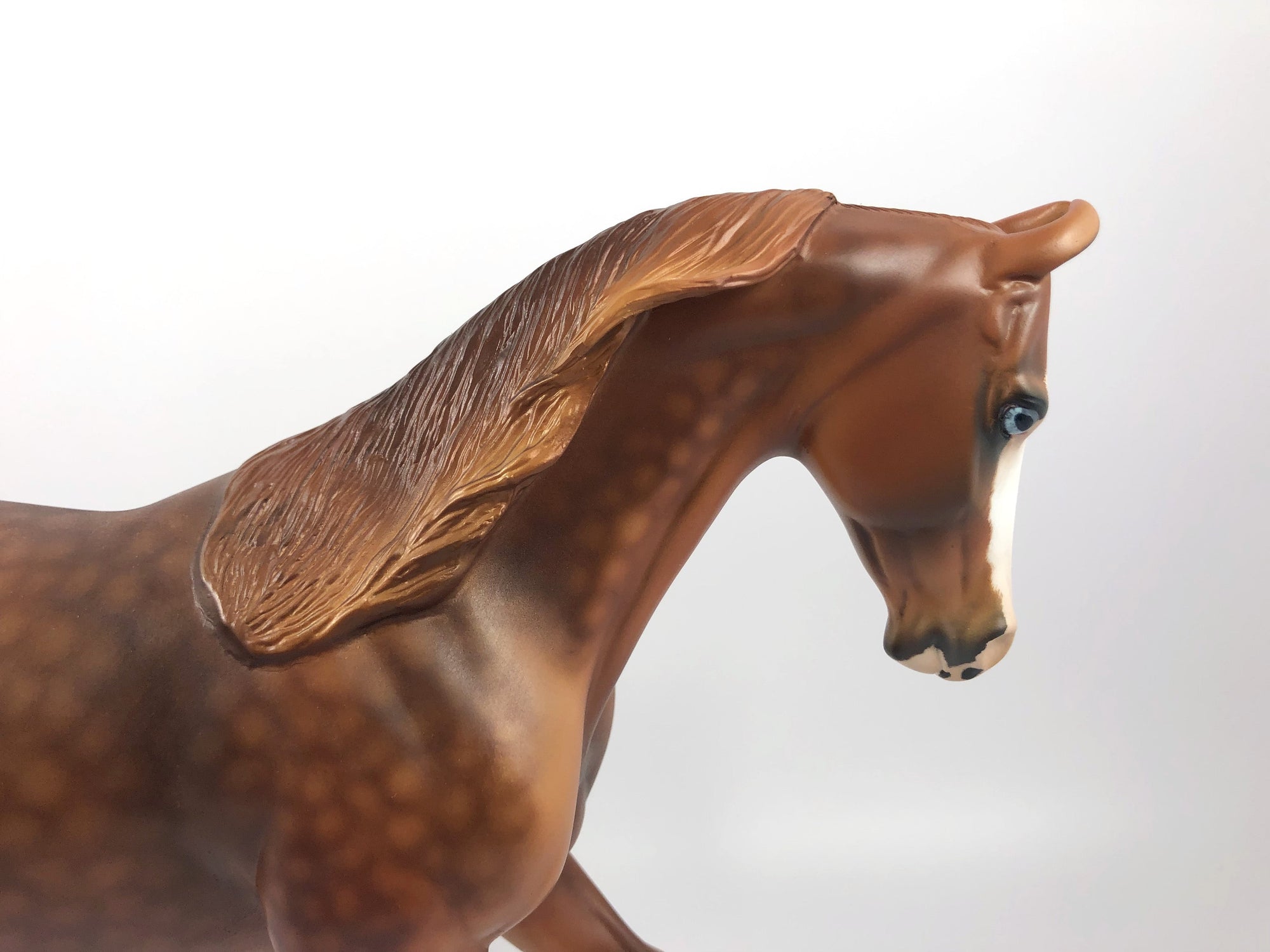 GINGHAM-OOAK CHESTNUT MARWARI CUSTOM THOROUGHBRED MODEL HORSEBY AUDREY DIXON SHCF 19