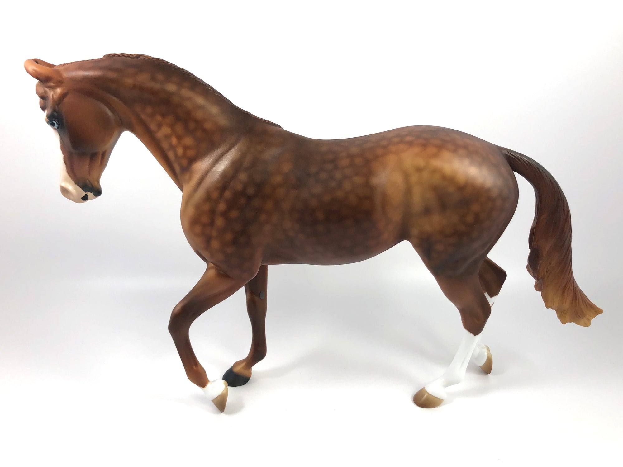 GINGHAM-OOAK CHESTNUT MARWARI CUSTOM THOROUGHBRED MODEL HORSEBY AUDREY DIXON SHCF 19
