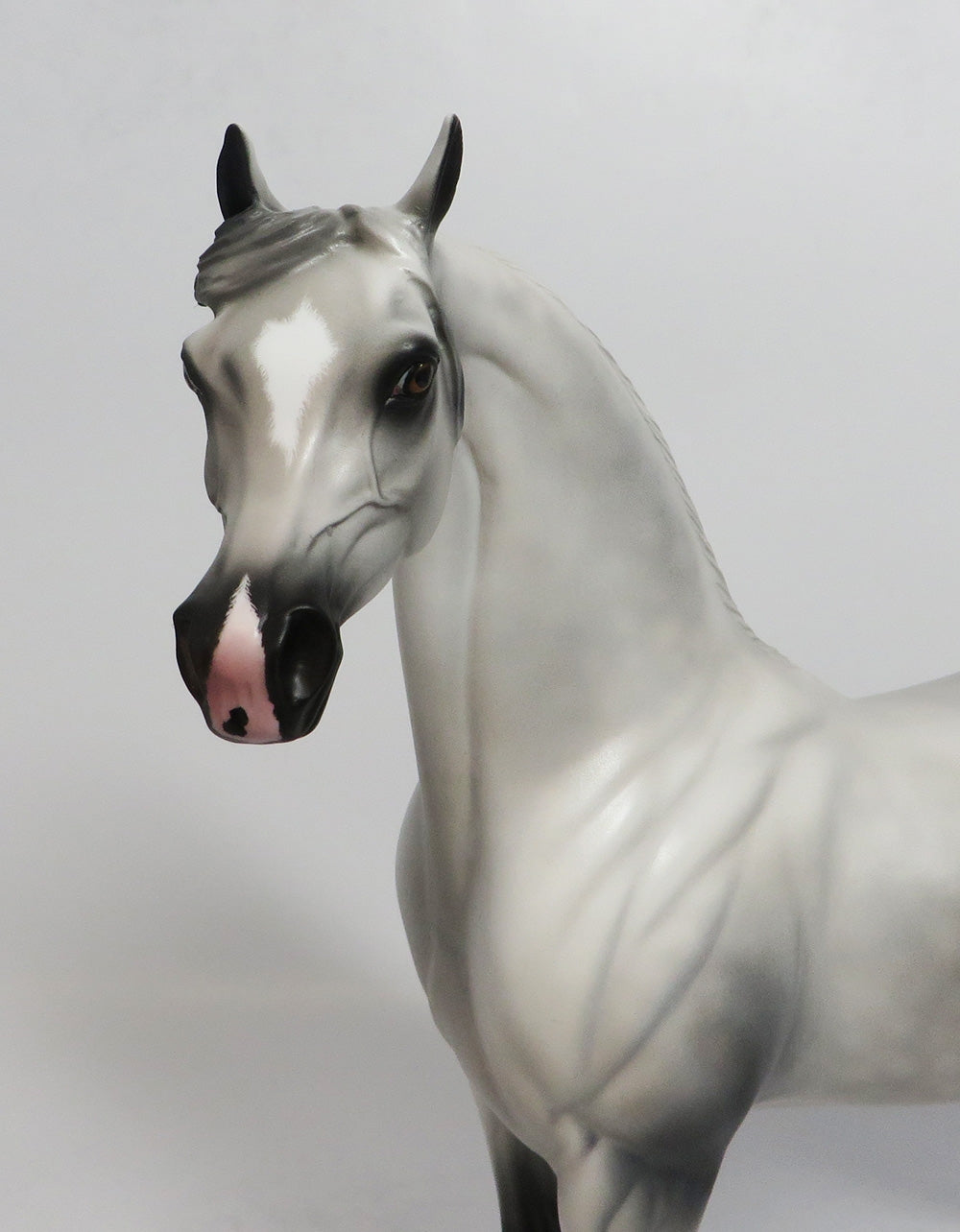 MERCURY-OOAK DAPPLE GREY ARABIAN MODEL HORSE 8/10/18