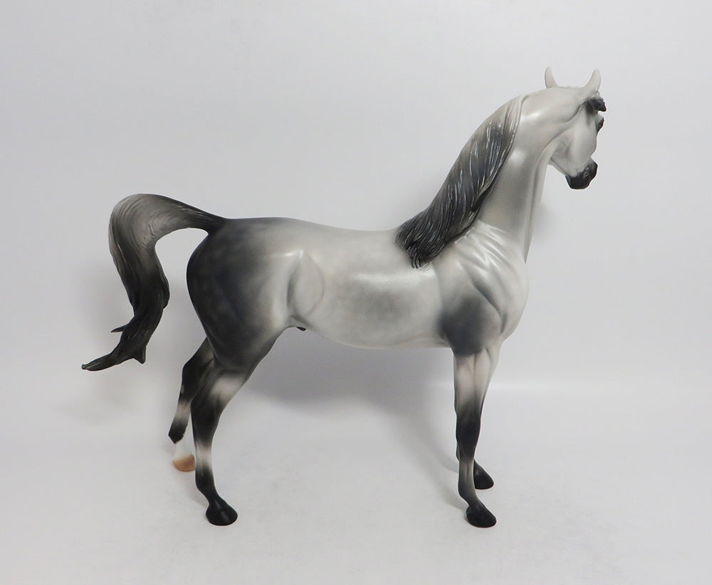 MERCURY-OOAK DAPPLE GREY ARABIAN MODEL HORSE 8/10/18