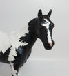 TETRIS~OOAK BLACK PINTO ISH MODLE HORSE 8/10/18