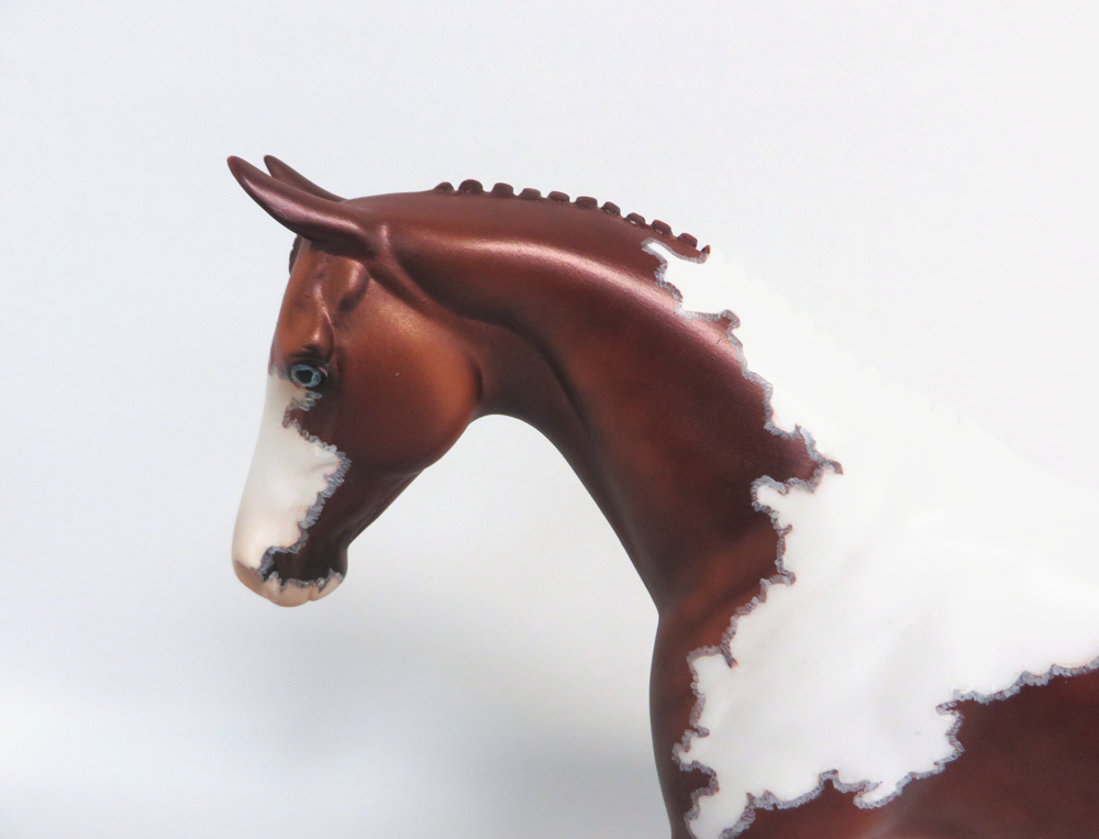 PEANUT -- OOAK DAPPLED CHESTNUT WITH MAPPING BY DAWN QUICK 4-10-19