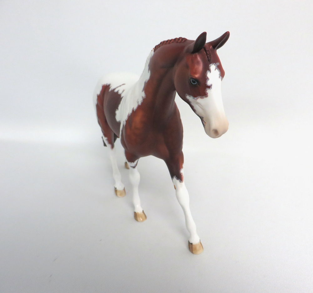 PEANUT -- OOAK DAPPLED CHESTNUT WITH MAPPING BY DAWN QUICK 4-10-19