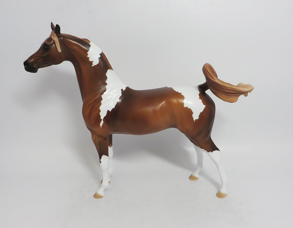 CHICOPEE-OOAK FLAXEN CHESTNUT TOBIANO ARABIAN MODEL HORSE 8/10/18
