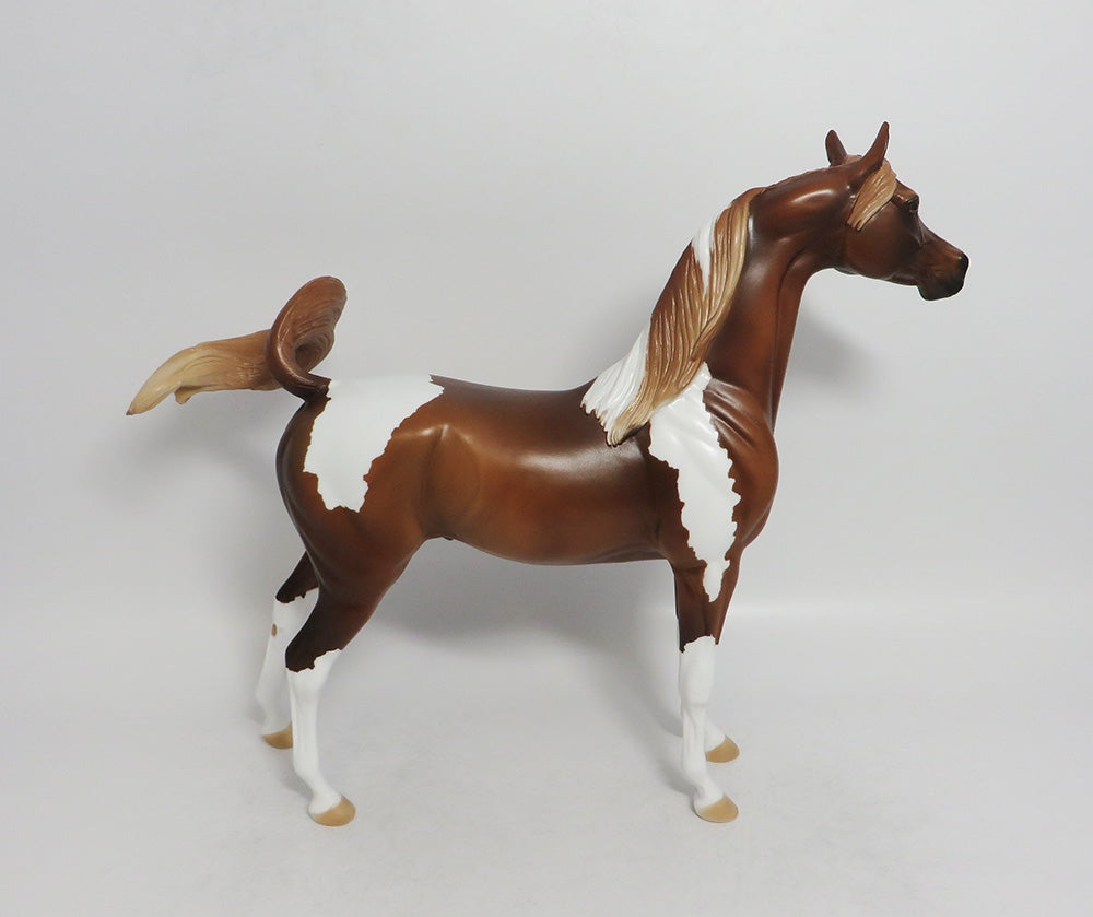 CHICOPEE-OOAK FLAXEN CHESTNUT TOBIANO ARABIAN MODEL HORSE 8/10/18