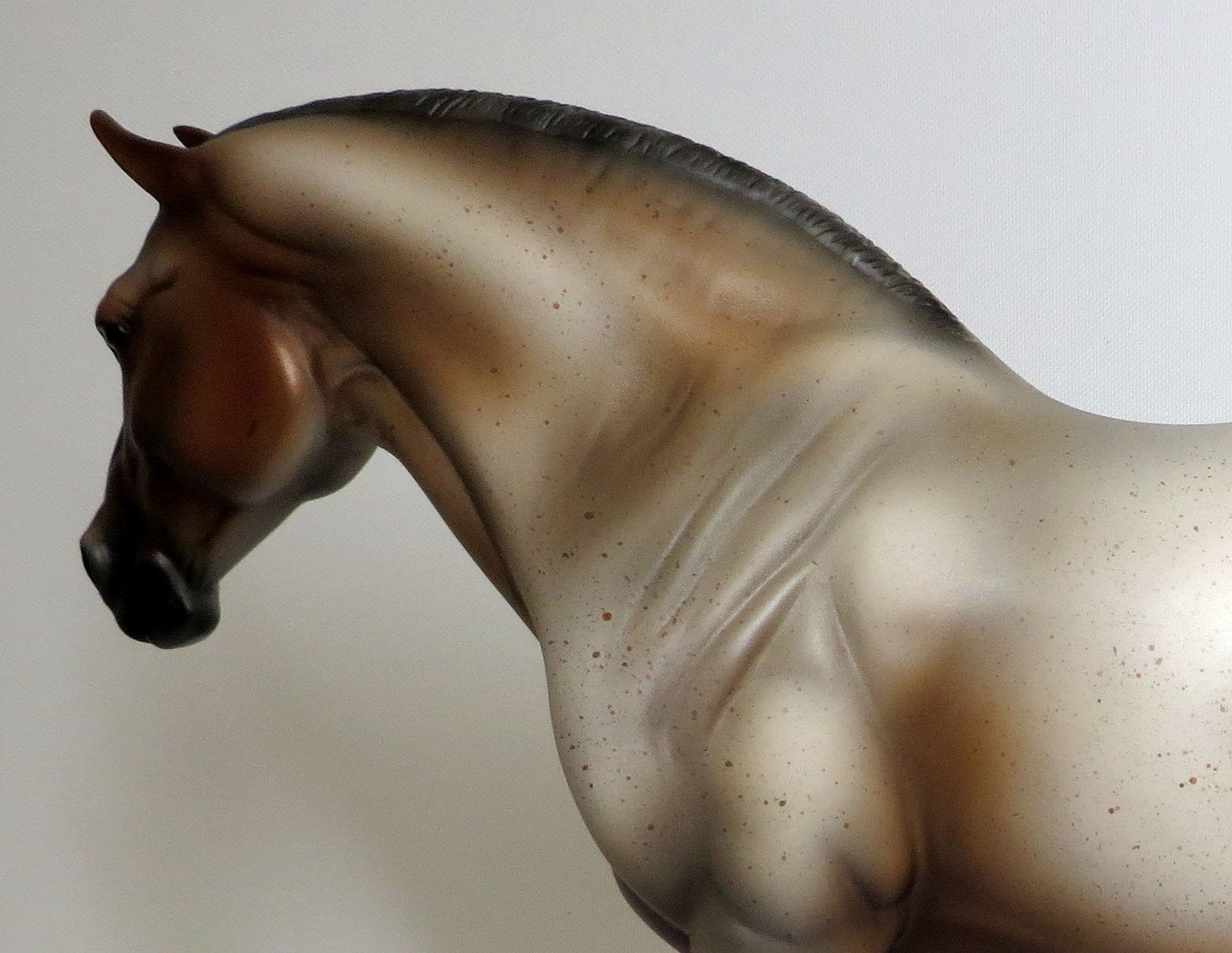 ROANIE-LE-3 BAY ROAN HEAVY DRAFT MARE MODEL HORSE 4/17/19