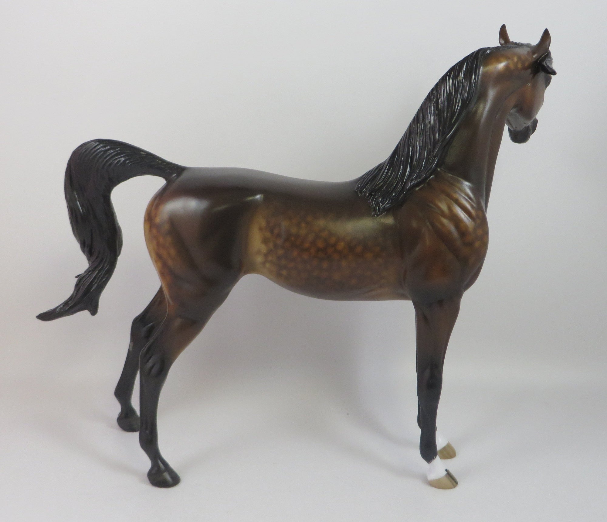 GOODY-OOAK STAR DAPPLE BAY ARABIAN MODEL HORSE BY SHERYL LEISURE 9/6/19