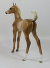JIC JACK-OOAK BABY CHESTNUT FOAL MODEL HORSE BY SHERYL LEISURE 9/6/19