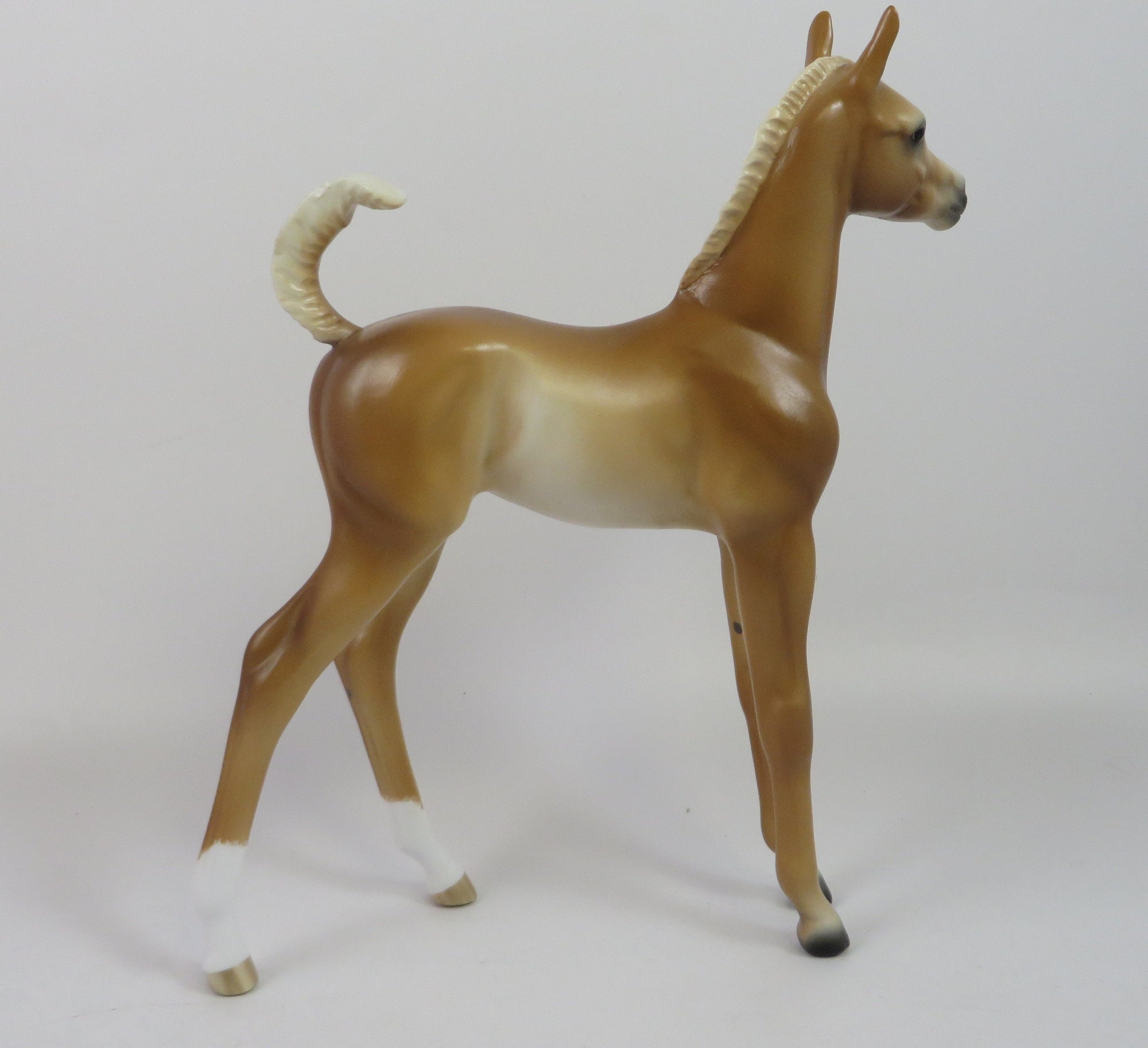 JIC JACK-OOAK BABY CHESTNUT FOAL MODEL HORSE BY SHERYL LEISURE 9/6/19