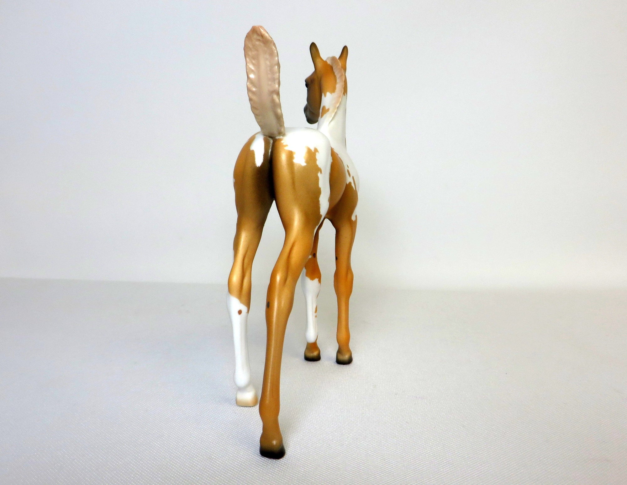 BUTERSCOTH KISSES-OOAK PALOMINO PINTO FOAL MODEL HORSE 4/17/19