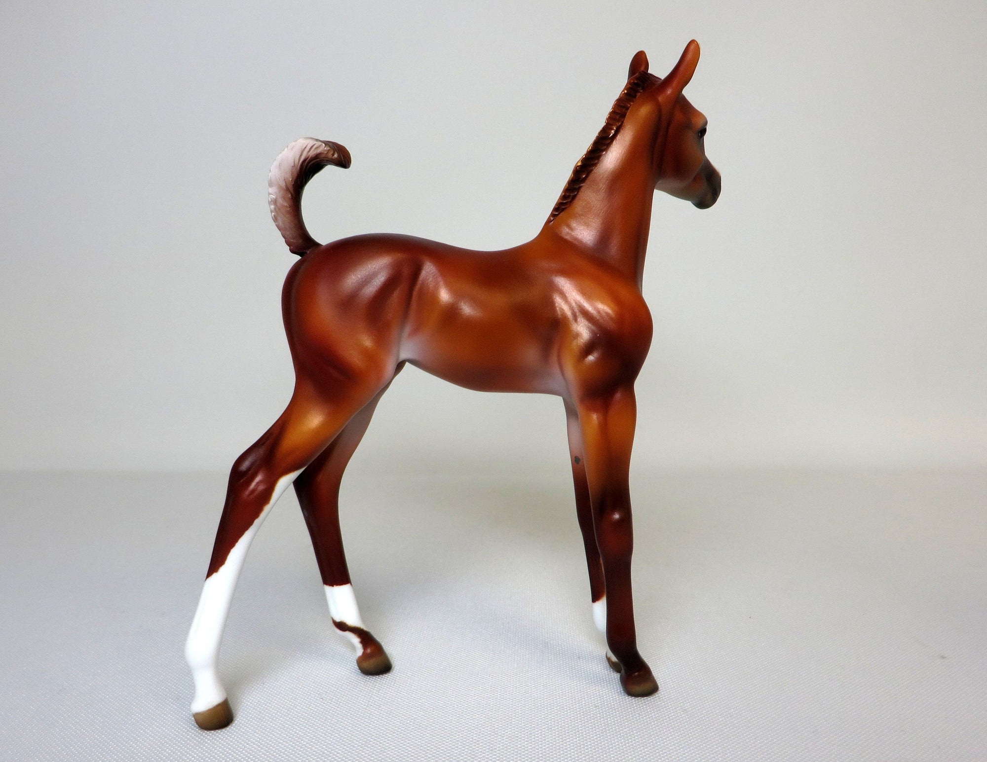 HEART BREAKER-OOAK CHESTNUT FOAL MODEL HORSE  4/17/19
