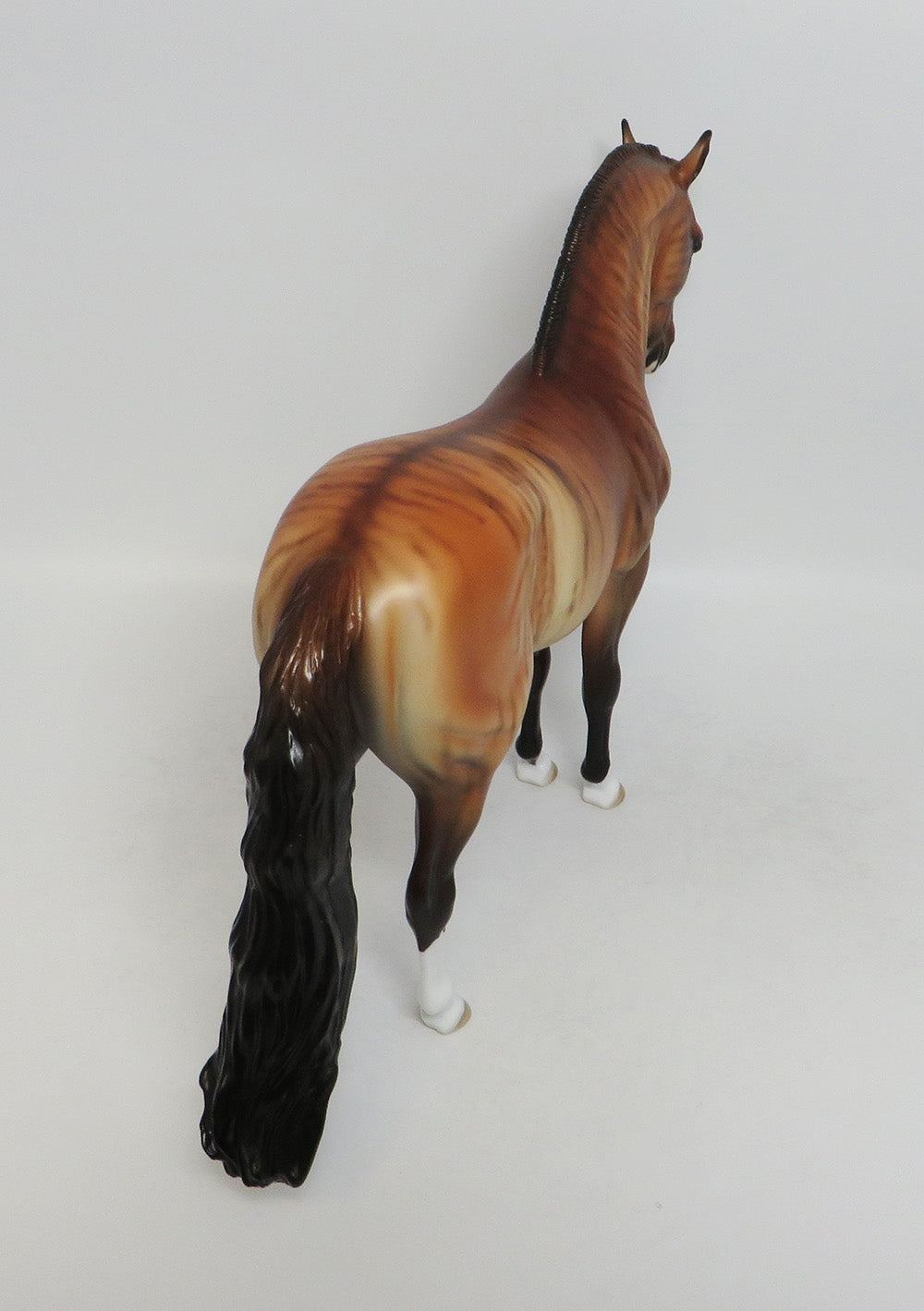 TIGRE-OOAK BRINDLE ANDALUSIAN MODEL HORSE BY QUICK 8/10/18