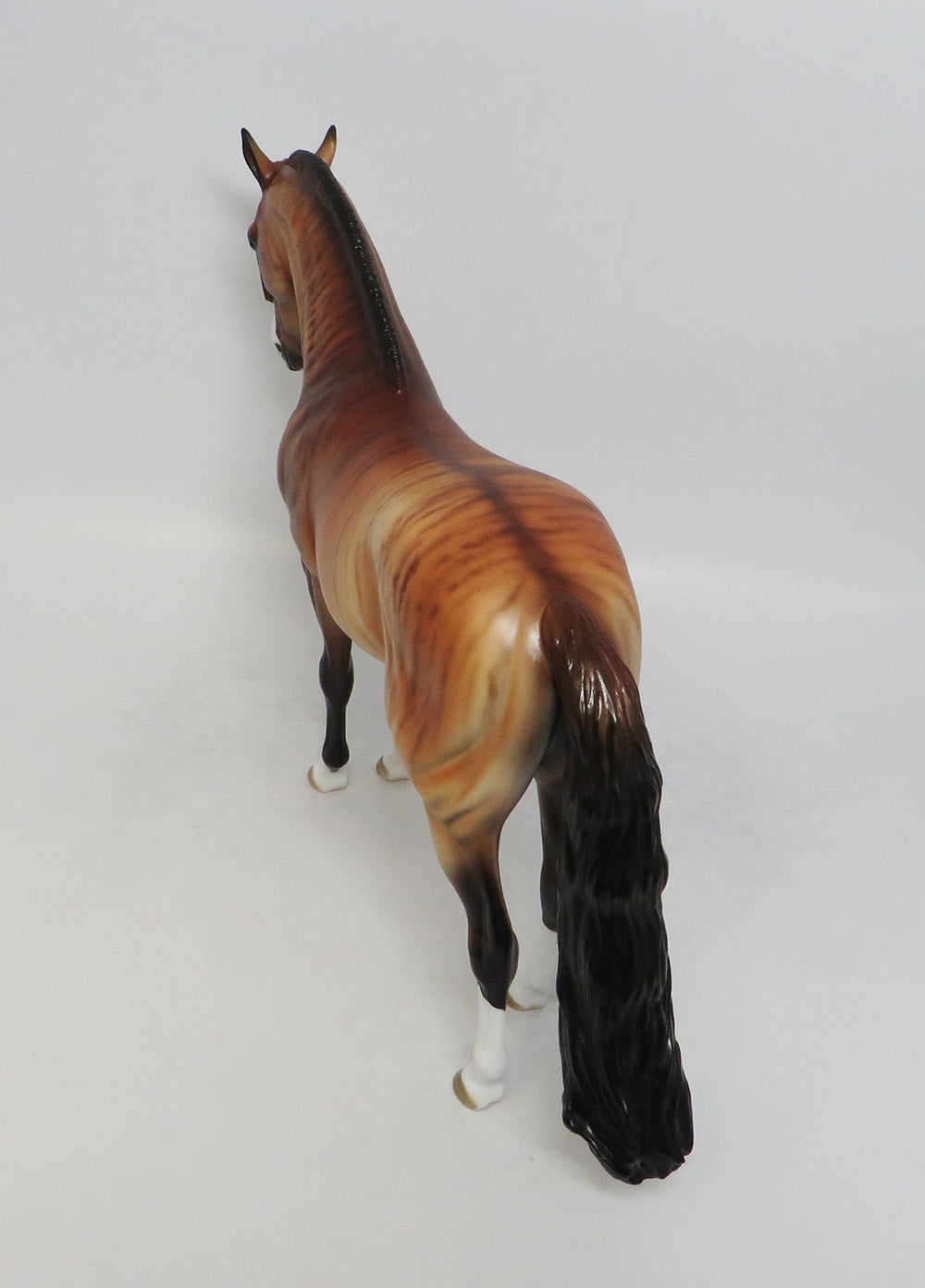 TIGRE-OOAK BRINDLE ANDALUSIAN MODEL HORSE BY QUICK 8/10/18