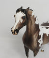 FLASHBACK - OOAK DAPPLE ROSE GREY PINTO ARABIAN MODEL HORSE
