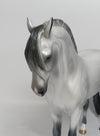 SILVER REIN - OOAK DAPPLE SILVER GREY ANDALUSIAN MODEL HORSE