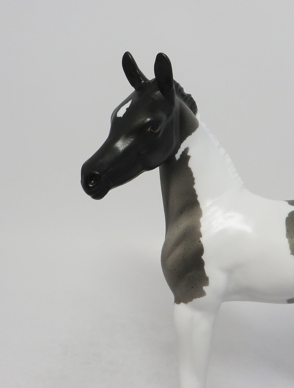 BLUE-OOAK BLUE ROAN TOBIANO FOAL MODEL HORSE 8/17/18