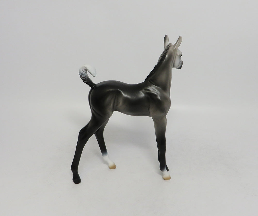 CLASSY-OOAK GREY FOAL MODEL HORSE 8/17/18