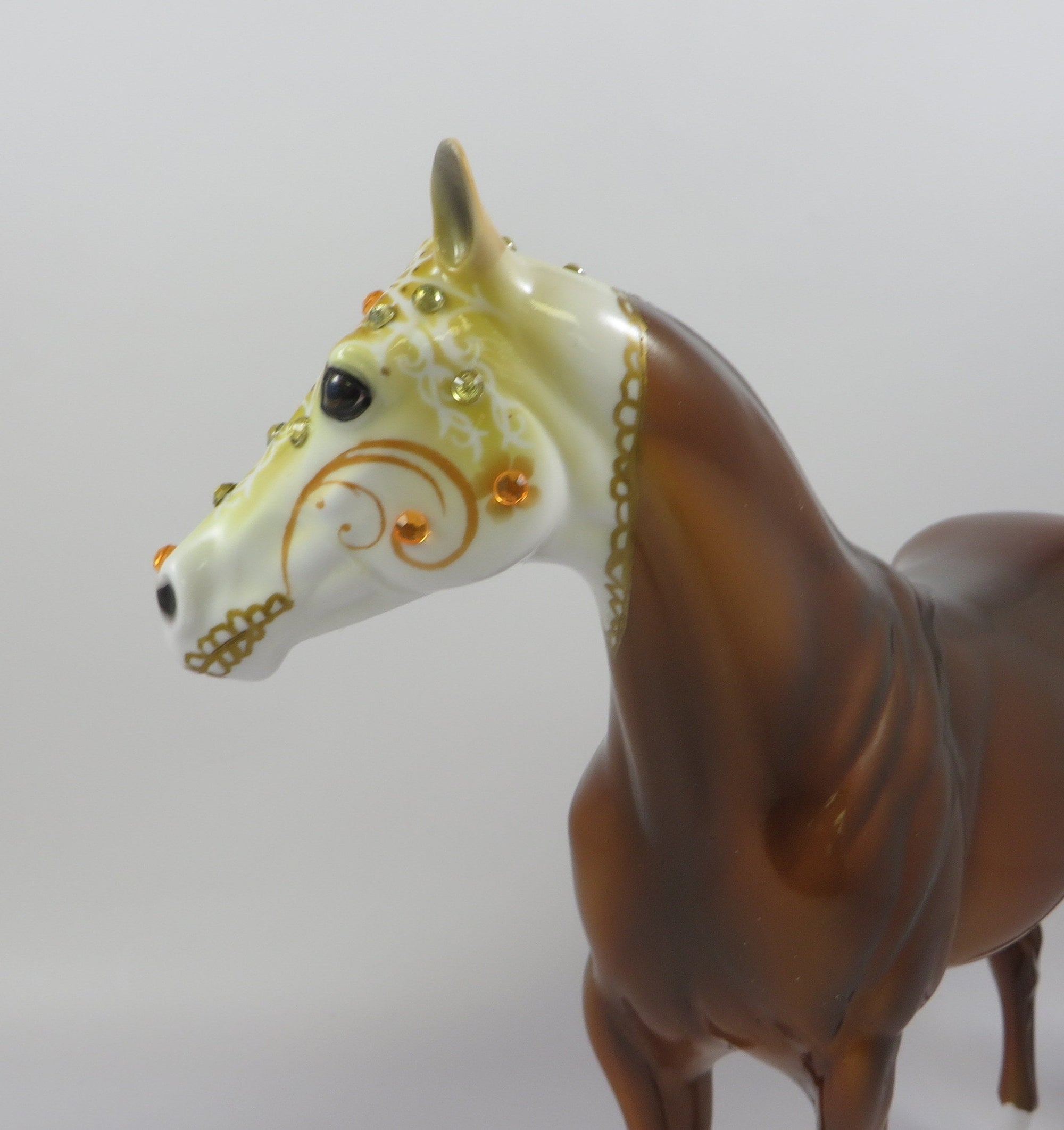 FELIPE-OOAK SUGAR SKULL ISH MODEL HORSE BY DAWN QUICK 9/6/19