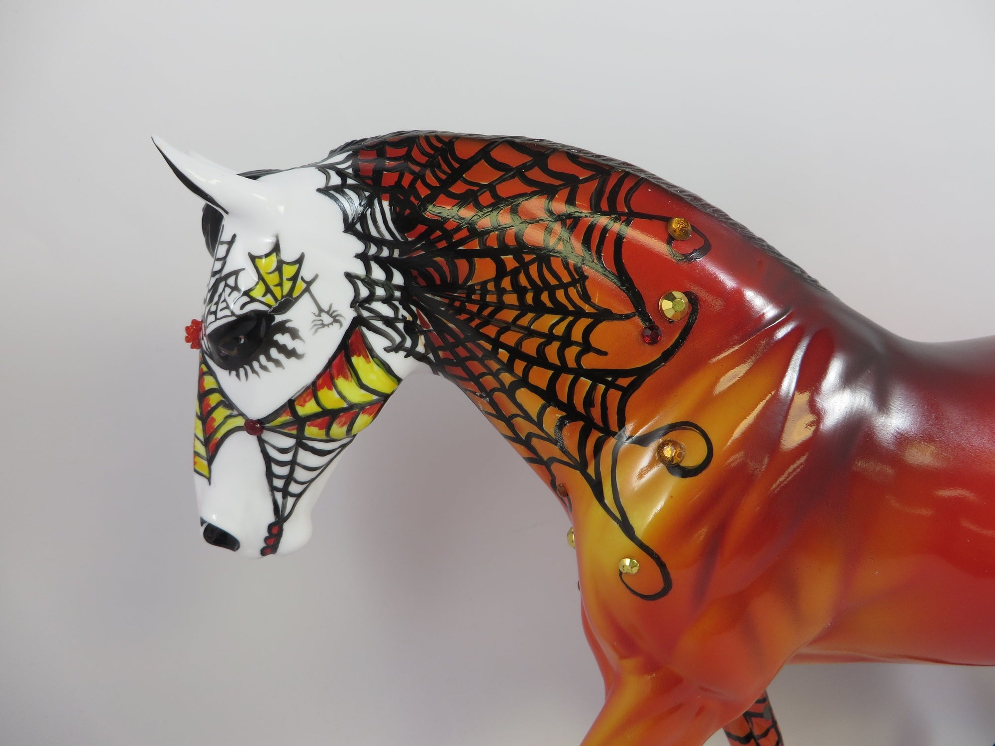 TARANTULA-OOAK SUGAR SKULL IRISH DRAFT MODEL HORSE 9/6/19