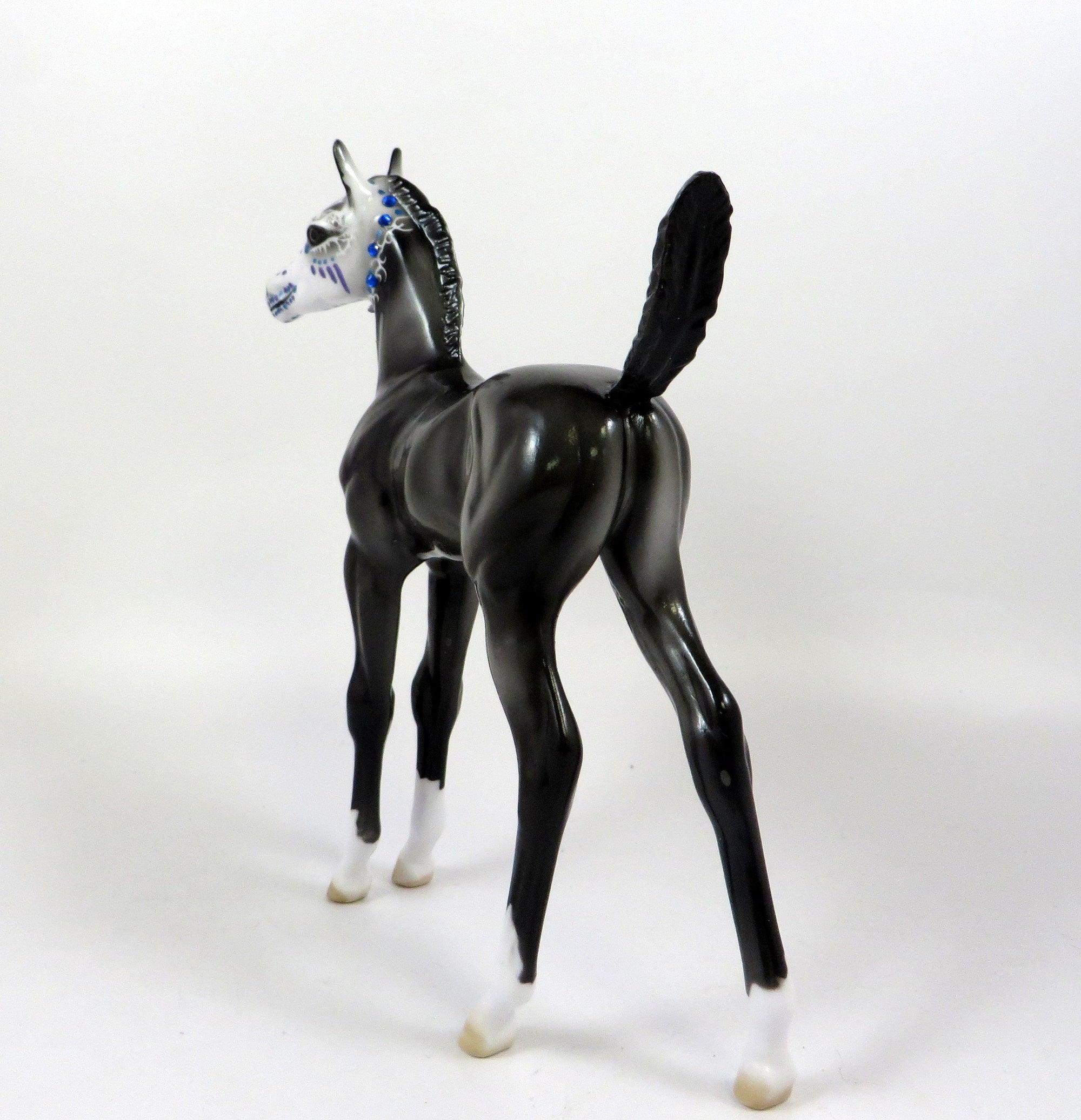 ORLA-OOAK SUGAR SKULL FOAL MODEL HORSE BY DAWN QUICK 9/6/19