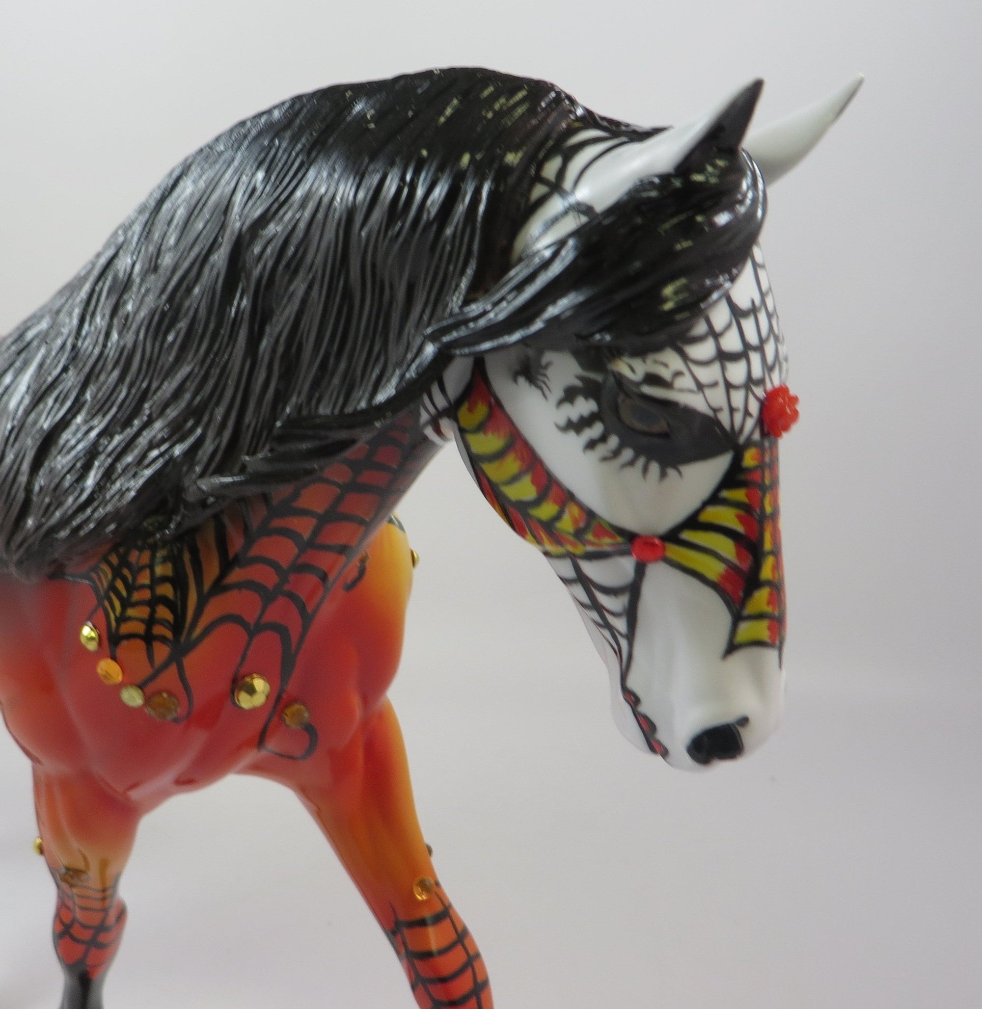 TARANTULA-OOAK SUGAR SKULL IRISH DRAFT MODEL HORSE 9/6/19