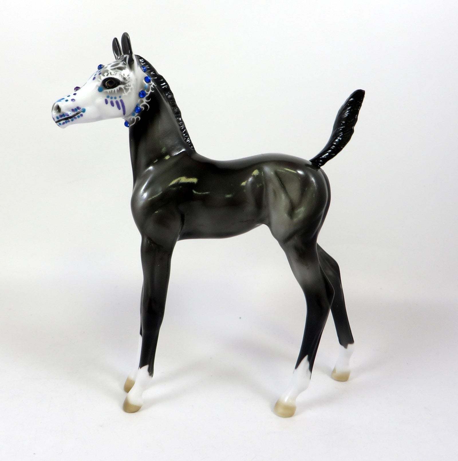 ORLA-OOAK SUGAR SKULL FOAL MODEL HORSE BY DAWN QUICK 9/6/19