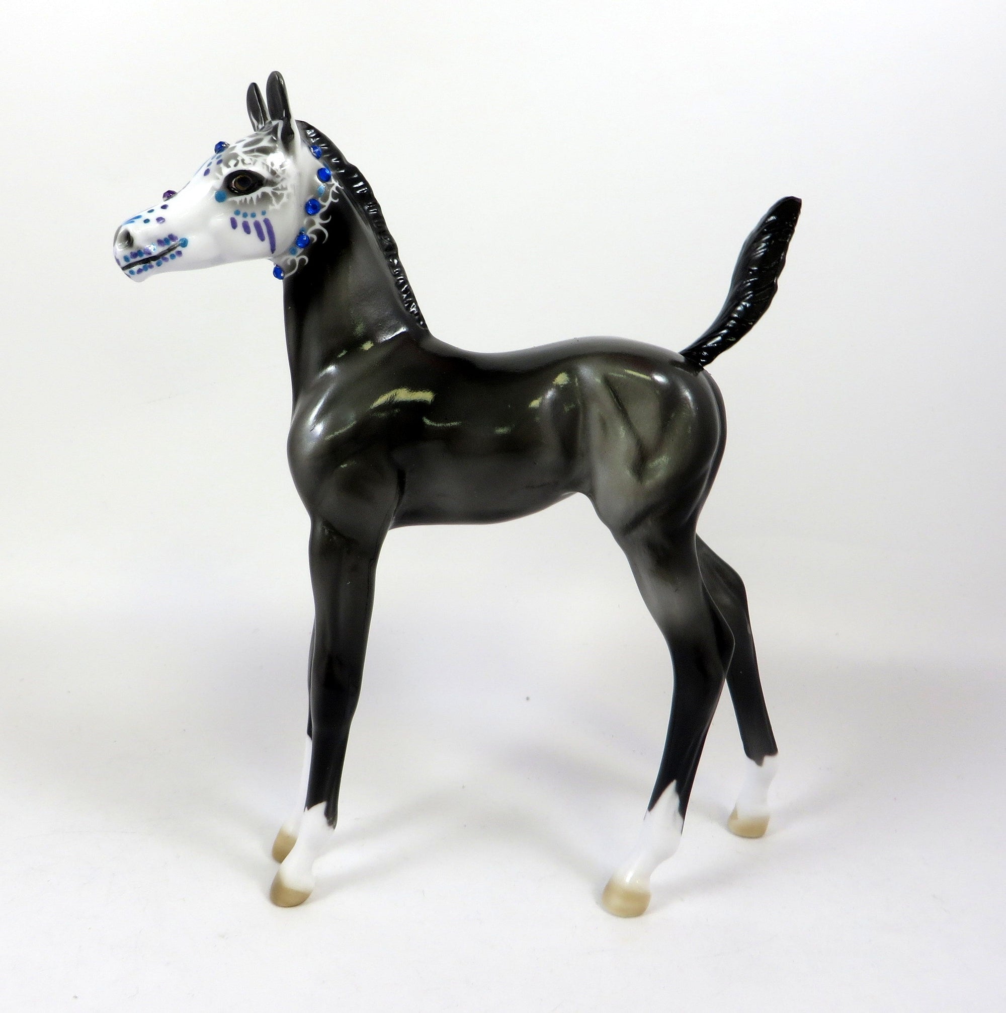 ORLA-OOAK SUGAR SKULL FOAL MODEL HORSE BY DAWN QUICK 9/6/19