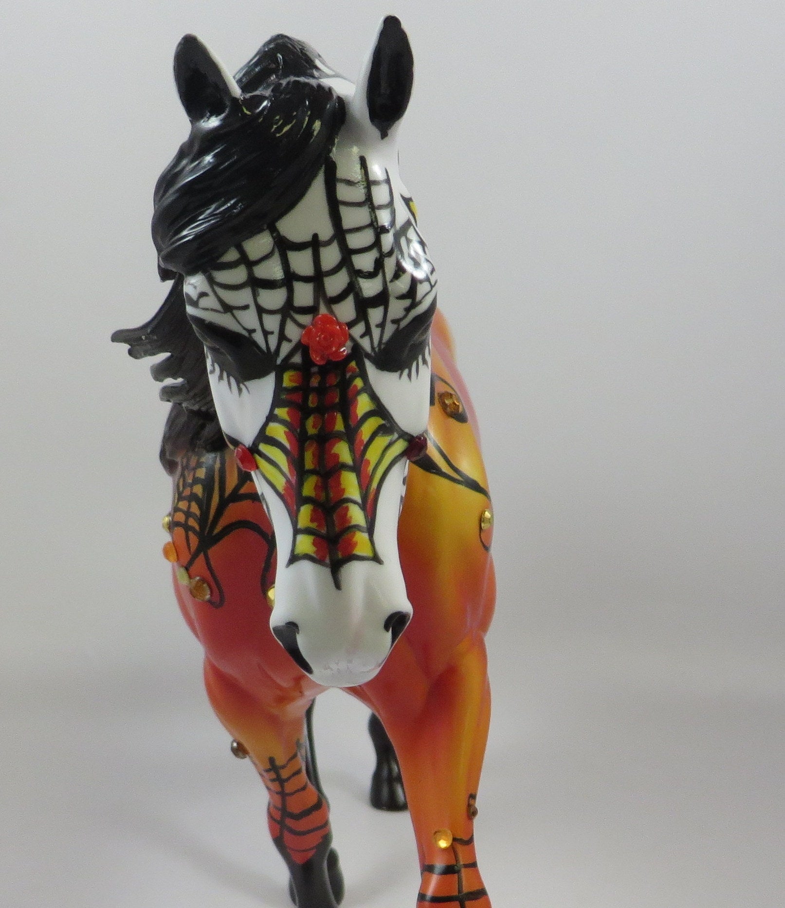 TARANTULA-OOAK SUGAR SKULL IRISH DRAFT MODEL HORSE 9/6/19
