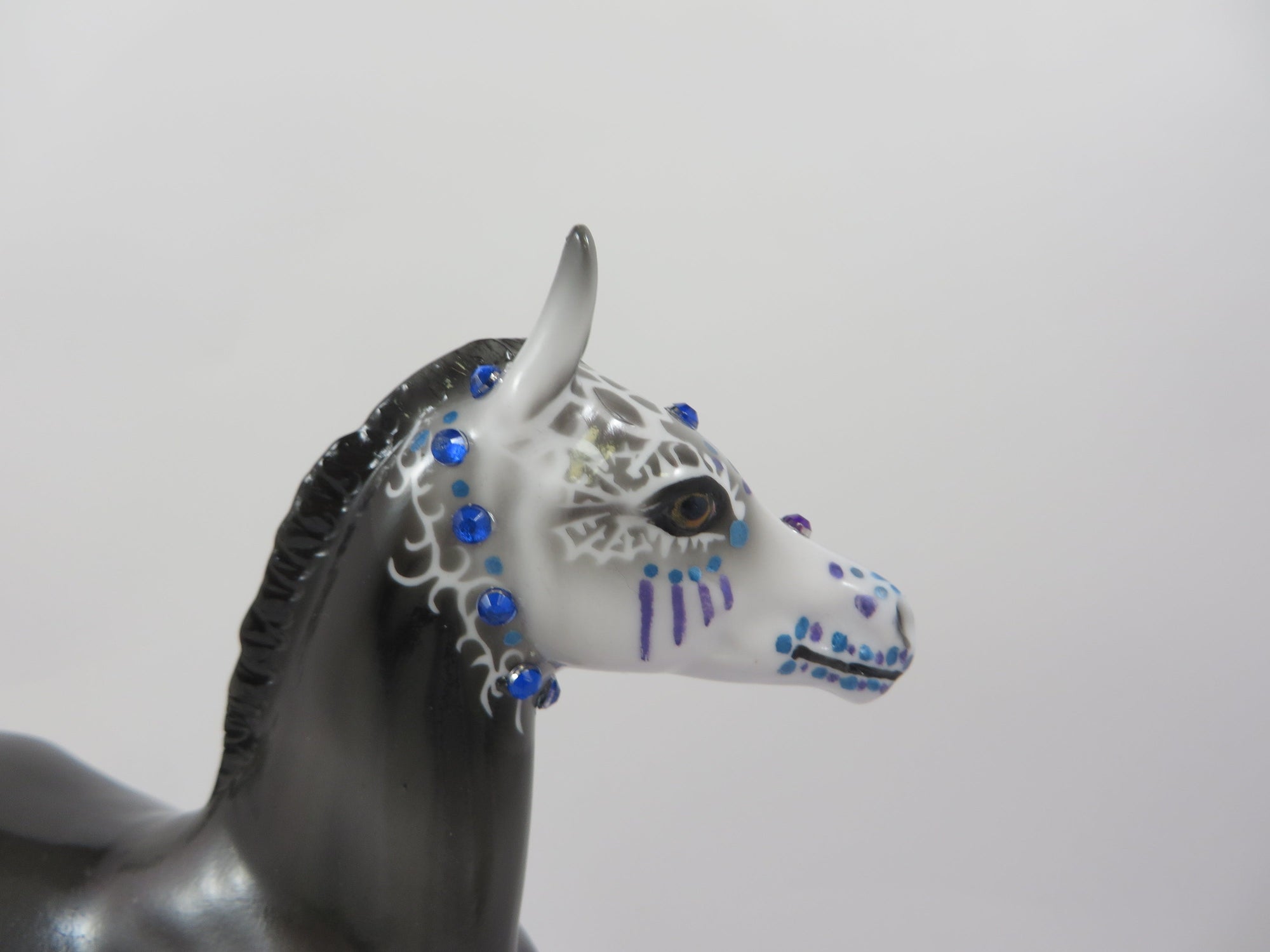 ORLA-OOAK SUGAR SKULL FOAL MODEL HORSE BY DAWN QUICK 9/6/19