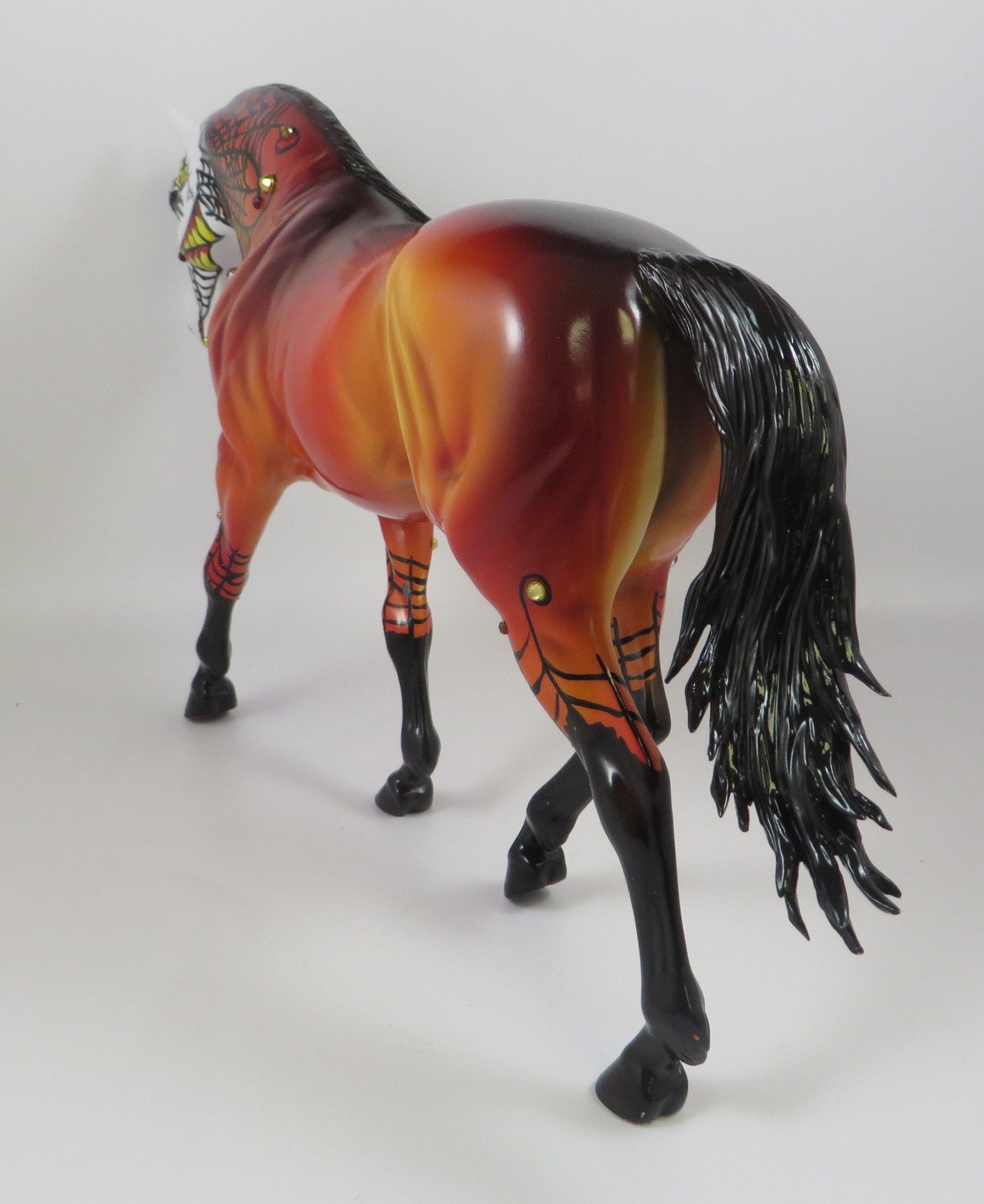 TARANTULA-OOAK SUGAR SKULL IRISH DRAFT MODEL HORSE 9/6/19