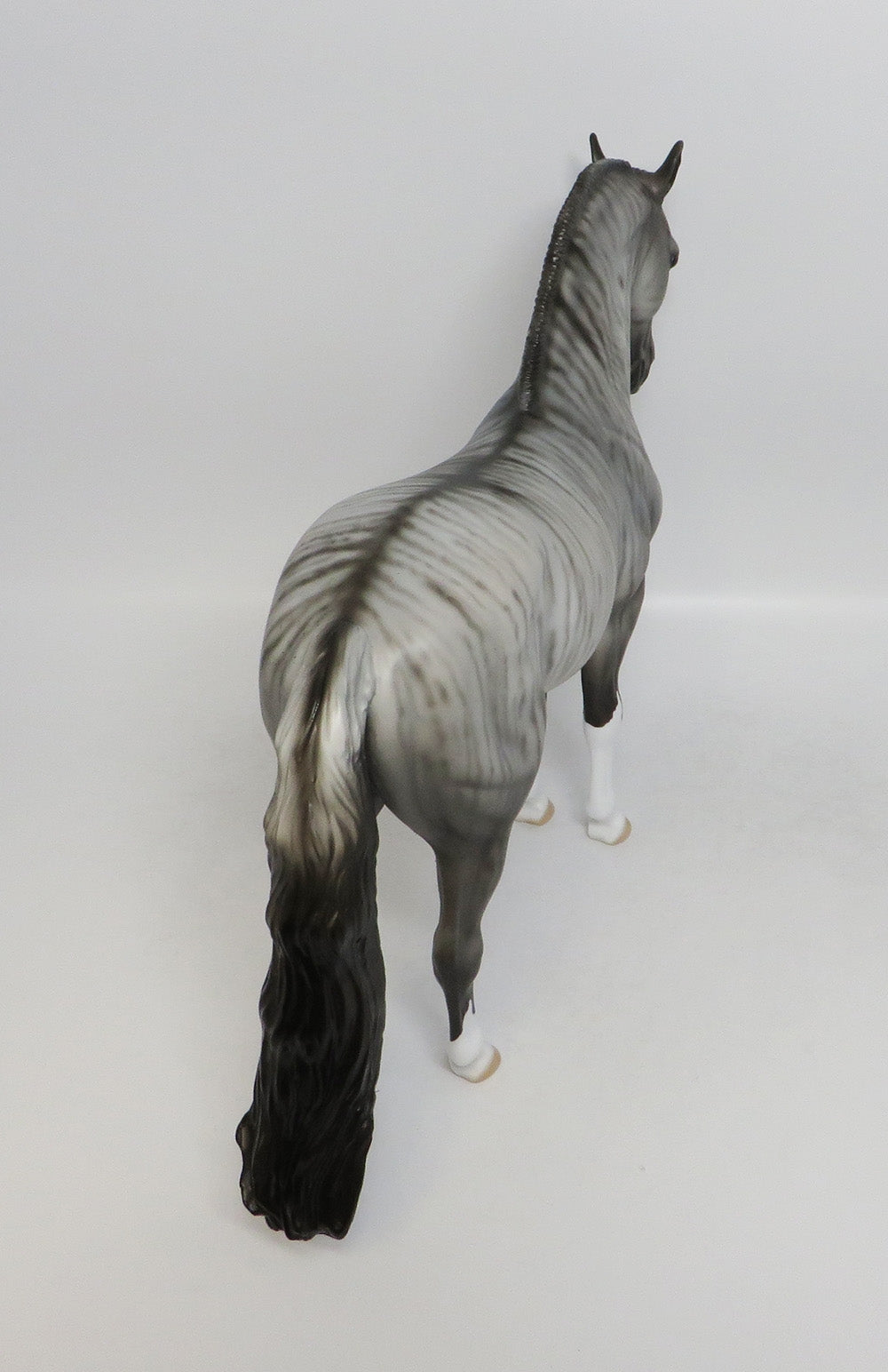 RAVENOUS - OOAK BRINDLE ANDALUSIAN MODEL HORSE