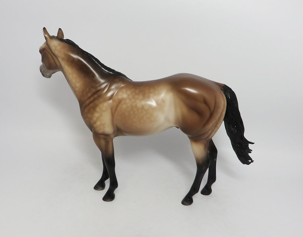 WOODCHUCK CHUCK-OOAK DAPPLE BUCKSKIN ISH BY SHERYL LEISURE 8/17/18