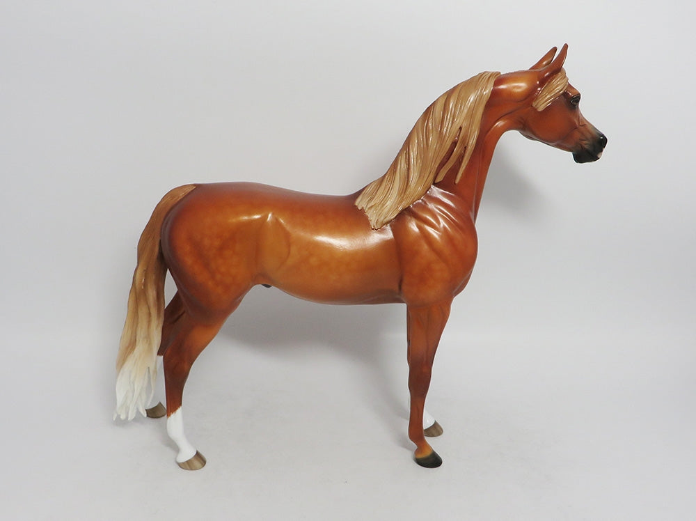 CHESTER CHEETAH-OOAK DAPPLE CHESTNUT ARABIAN BY SHERYL LEISURE 8/17/18