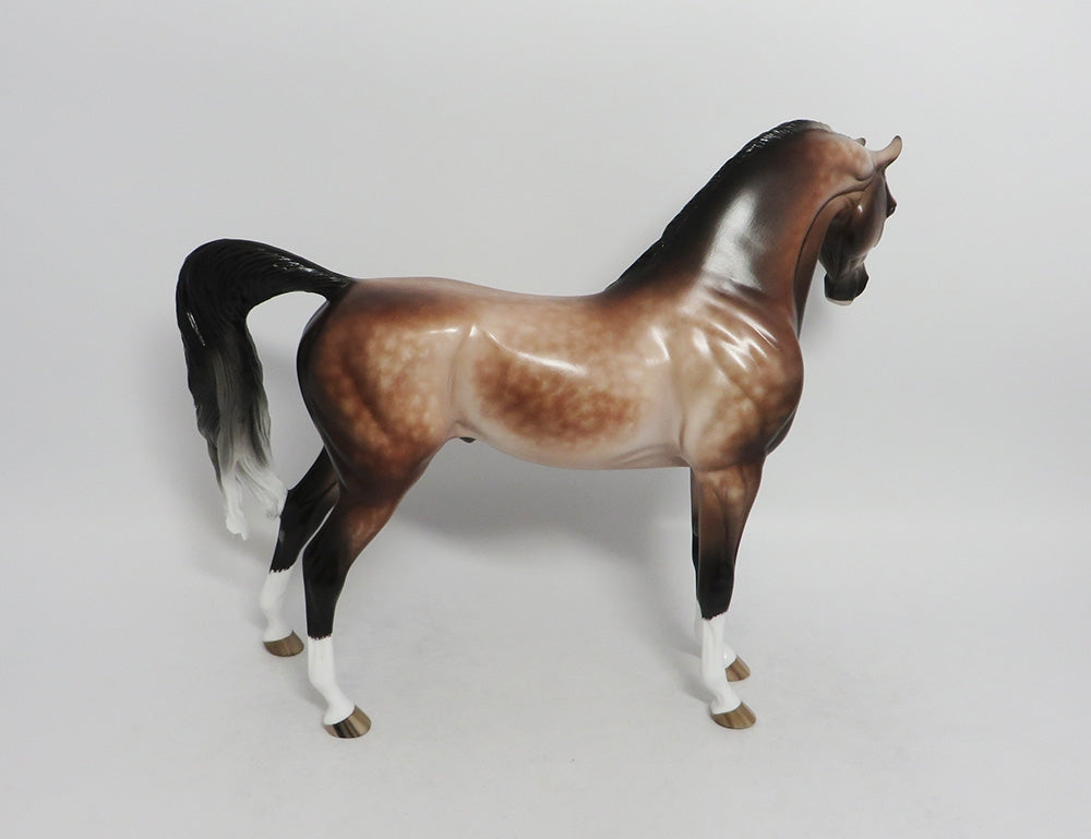 SILENT SAILOR-OOAK DAPPLE ROSE GREY ARABIAN BY SHERYL LEISURE 8/17/18