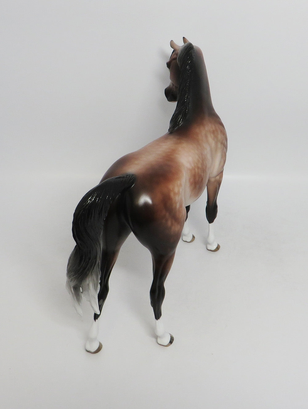 SILENT SAILOR-OOAK DAPPLE ROSE GREY ARABIAN BY SHERYL LEISURE 8/17/18