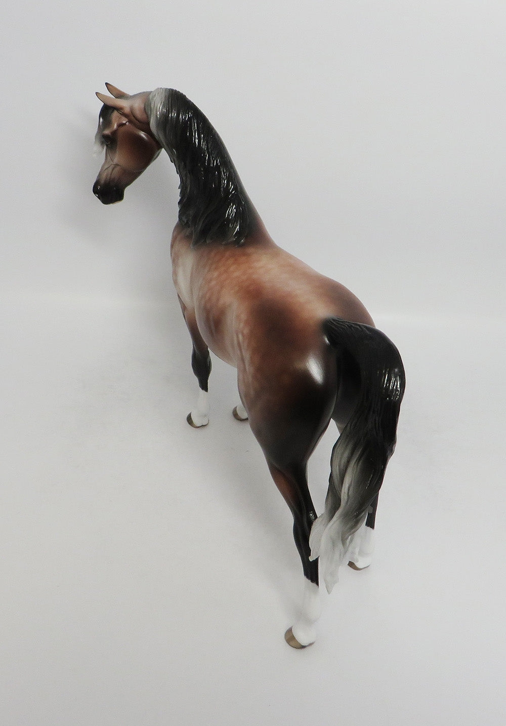 SILENT SAILOR-OOAK DAPPLE ROSE GREY ARABIAN BY SHERYL LEISURE 8/17/18