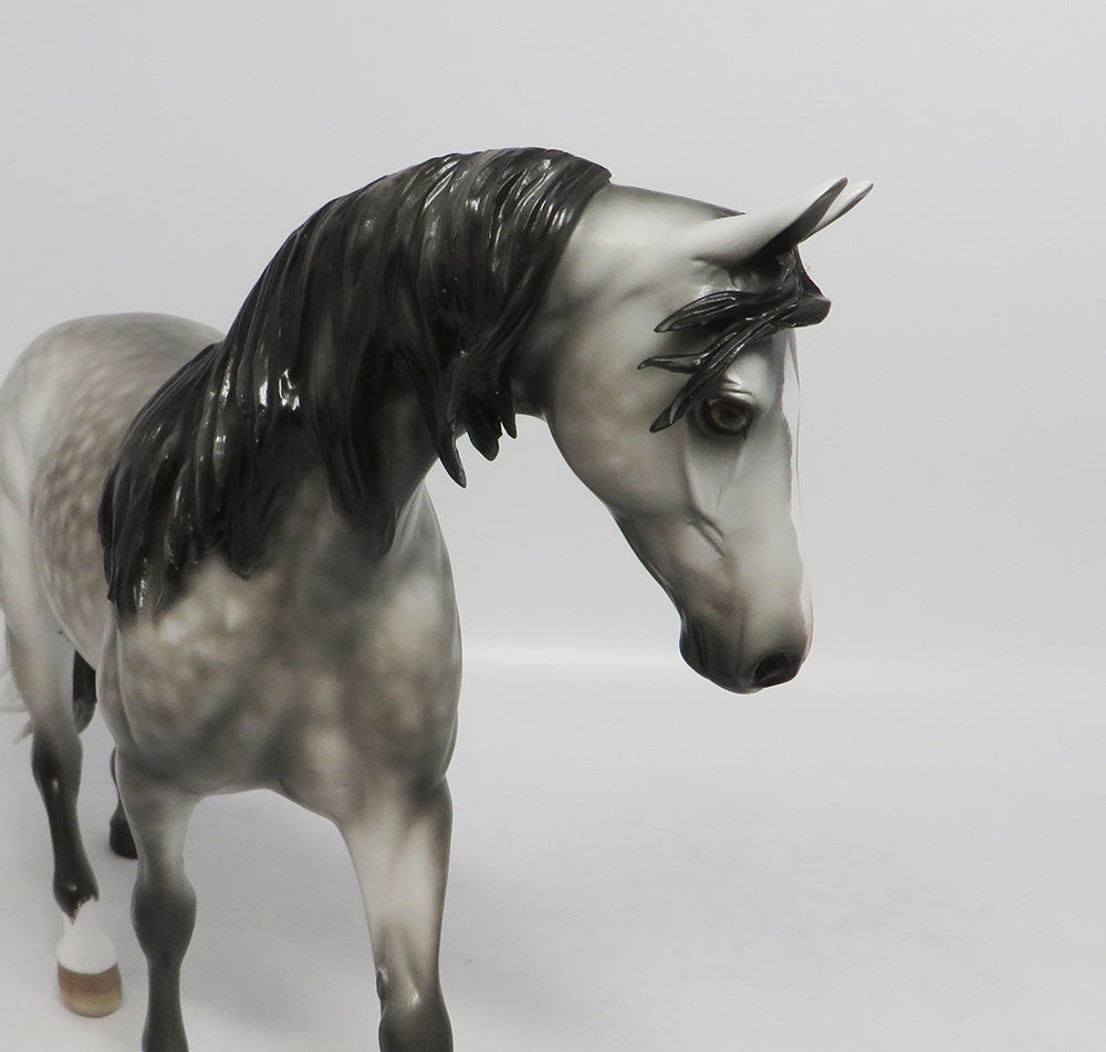 BOBBY BIPPY-OOAK EXTREME STAR DAPPLE GREY PONY BY SHERYL LEISURE 8/17/18